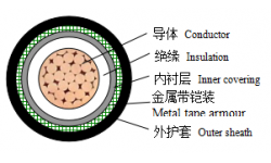 0.6/1kV交聯(lián)聚乙烯絕緣非阻燃、阻燃、無鹵低煙阻燃及耐火鎧裝電力電纜